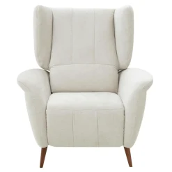 Fotel uszak z funkcją relaks kremowy BEO