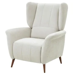 Fotel uszak z funkcją relaks kremowy BEO