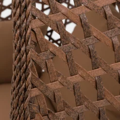 Fotel wiszący WALLANO II z brązowym siedziskiem