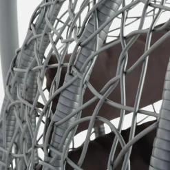 Fotel wiszący WIERI z ciemnoszarym siedziskiem