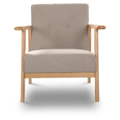 Fotel wypoczynkowy beżowy ZODEL