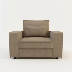 Fotel wypoczynkowy beżowy MARKOS