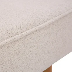 Fotel wypoczynkowy beżowy z plecionką wiedeńską ZELMO