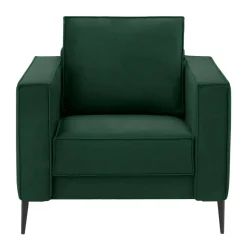 Fotel wypoczynkowy ciemnozielony TERRA