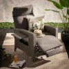 Fotel wypoczynkowy do ogrodu SOTTO szary