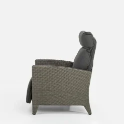 Fotel wypoczynkowy do ogrodu SOTTO szary