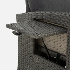 Fotel wypoczynkowy do ogrodu SOTTO szary