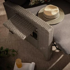 Fotel wypoczynkowy do ogrodu SOTTO szary