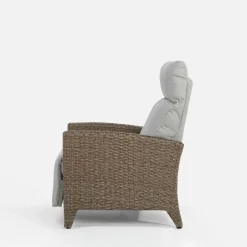 Fotel wypoczynkowy do ogrodu SOTTO brązowy