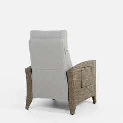 Fotel wypoczynkowy do ogrodu SOTTO brązowy