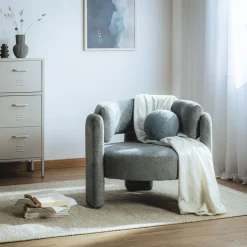 Fotel wypoczynkowy MAFELE szaroniebieski