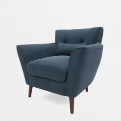 Fotel wypoczynkowy niebieski TEDDY