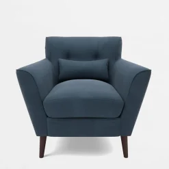 Fotel wypoczynkowy niebieski TEDDY