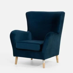 Fotel wypoczynkowy niebieski CARY