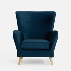 Fotel wypoczynkowy niebieski CARY