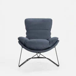 Fotel wypoczynkowy niebieski DYNASTI