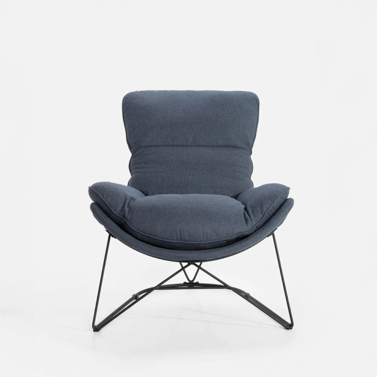 Fotel wypoczynkowy niebieski DYNASTI