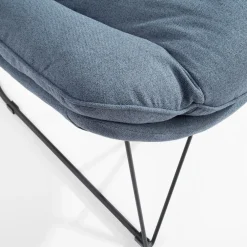 Fotel wypoczynkowy niebieski DYNASTI