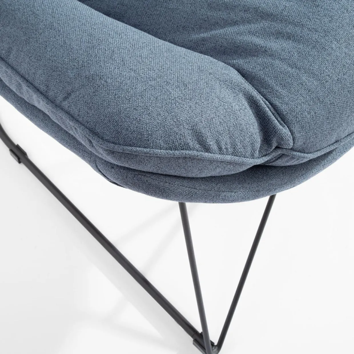 Fotel wypoczynkowy niebieski DYNASTI