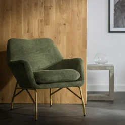 Fotel wypoczynkowy oliwkowy MAILA