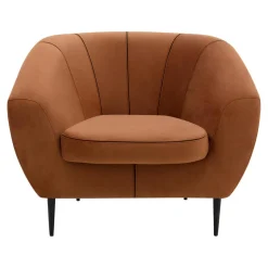 Fotel wypoczynkowy pomarańczowy OLIVIO