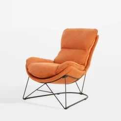 Fotel wypoczynkowy pomarańczowy DYNASTI