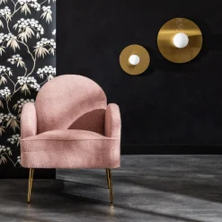 Fotel wypoczynkowy różowy MIDNI