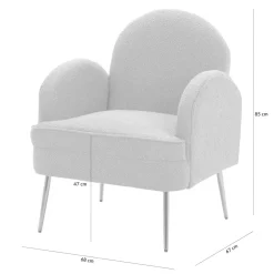 Fotel wypoczynkowy różowy MIDNI