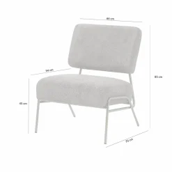 Fotel wypoczynkowy szary MANCIA