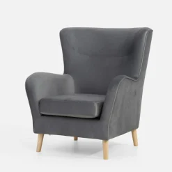 Fotel wypoczynkowy szary CARY