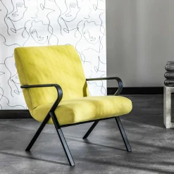 Fotel wypoczynkowy żółty CAPENBAR