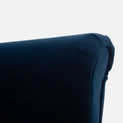 Fotel wypoczynkowy uszak granatowy LUCEK