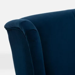 Fotel wypoczynkowy uszak granatowy LUCEK