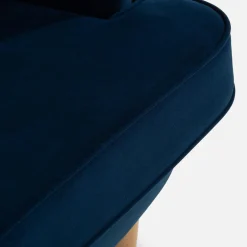 Fotel wypoczynkowy uszak granatowy LUCEK