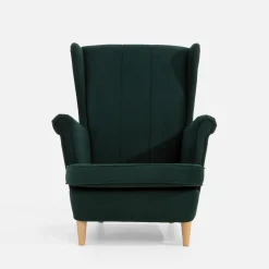 Fotel wypoczynkowy uszak ciemnozielony LUCEK