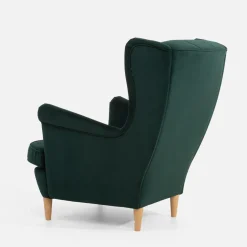 Fotel wypoczynkowy uszak ciemnozielony LUCEK