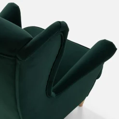 Fotel wypoczynkowy uszak ciemnozielony LUCEK