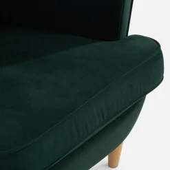 Fotel wypoczynkowy uszak ciemnozielony LUCEK