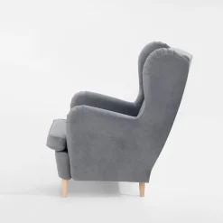 Fotel wypoczynkowy uszak szary ASEL