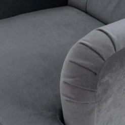 Fotel wypoczynkowy uszak szary ASEL