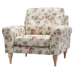 Fotel wypoczynkowy w róże ROSE