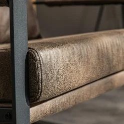 Fotel wypoczynkowy z ekoskóry CARYUM