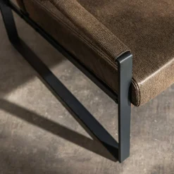 Fotel wypoczynkowy z ekoskóry CARYUM