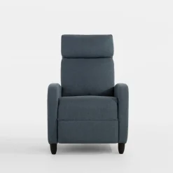 Fotel wypoczynkowy z funkcją relaks niebieski KATINIO