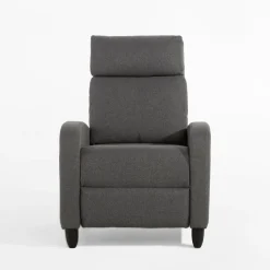 Fotel wypoczynkowy z funkcją relaksu ciemnoszary KATINIO