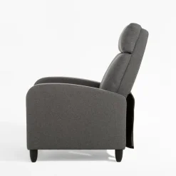 Fotel wypoczynkowy z funkcją relaksu ciemnoszary KATINIO