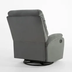 Fotel wypoczynkowy z funkcją relaks szary GLIXI