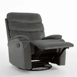 Fotel wypoczynkowy z funkcją relaks szary GLIXI