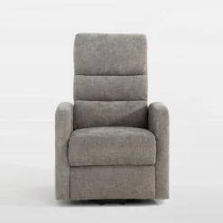 Fotel wypoczynkowy z funkcją relaks szary EXMANO