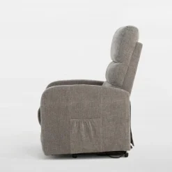 Fotel wypoczynkowy z funkcją relaks szary EXMANO